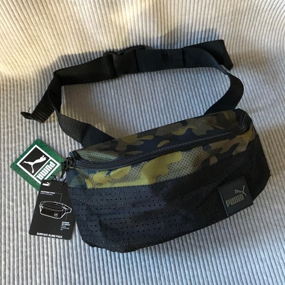 Puma Handbags - NEW PUMA camo fannypack army green hip belt bag